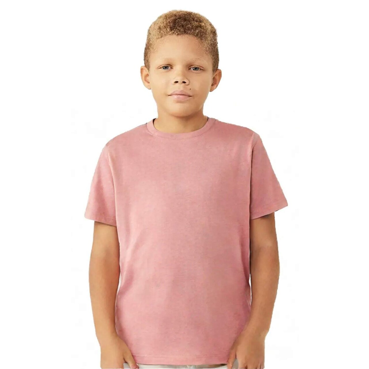 BELLA + CANVAS® Youth CVC Jersey Crew Neck Tee – Cotton Blend T-Shirt for Everyday Wear